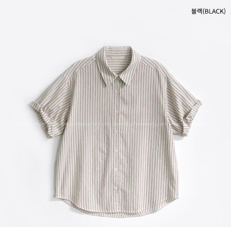 韓國直郵女裝新品休閑真品人氣24春夏熱賣推薦襯衫蕾絲衫襯衫/蕾絲衫圖色2