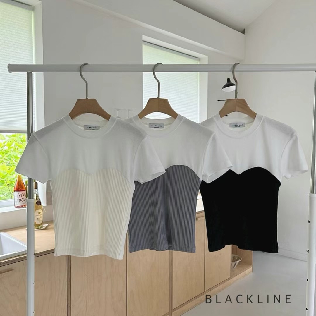 BLACK LINE直郵韓國代購女裝新品推薦真品時尚職業人氣T恤BLACK LINET恤