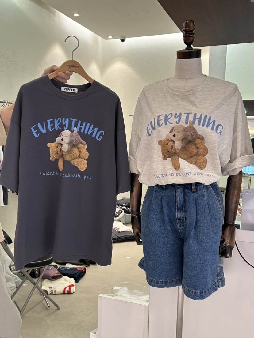 PEPPER韓國直郵東大門實拍女裝新品熱賣人氣時尚休閑職業T恤PEPPERT恤