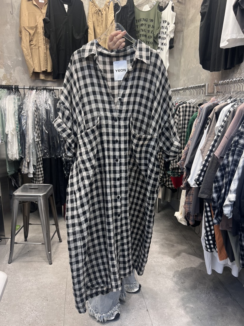 YEON-男女裝韓國直郵東大門代購女裝新品時尚休閑人氣連衣裙YEON連衣裙