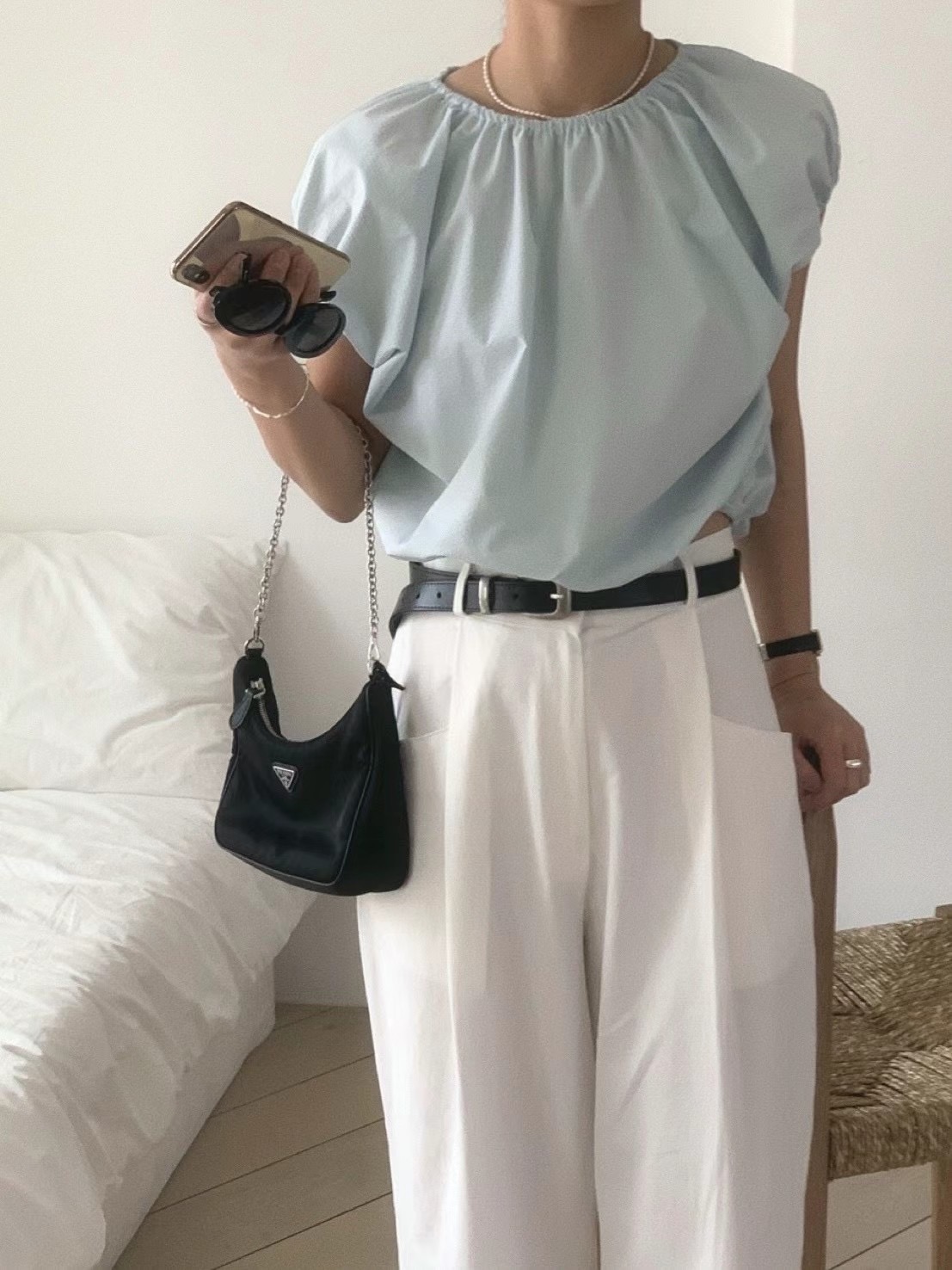 JEIIN直郵韓國代購女裝新品時尚熱賣24秋夏休閑襯衫蕾絲衫JEIIN襯衫/蕾絲衫