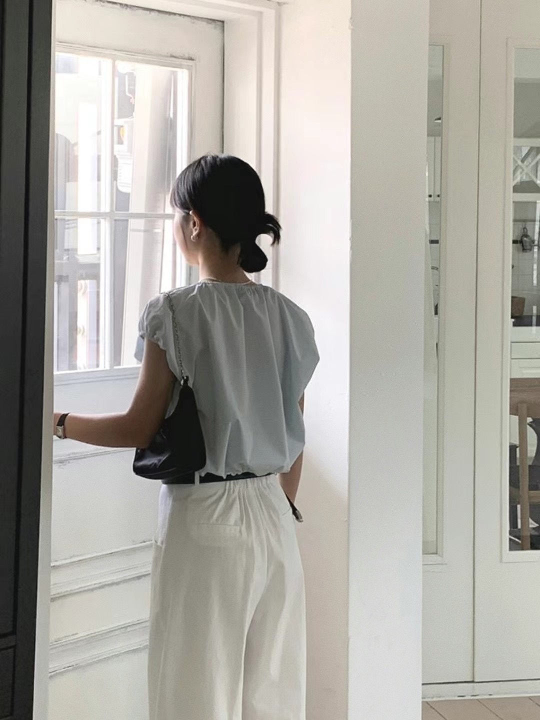 JEIIN直郵韓國代購女裝新品時尚熱賣24秋夏休閑襯衫蕾絲衫JEIIN襯衫/蕾絲衫