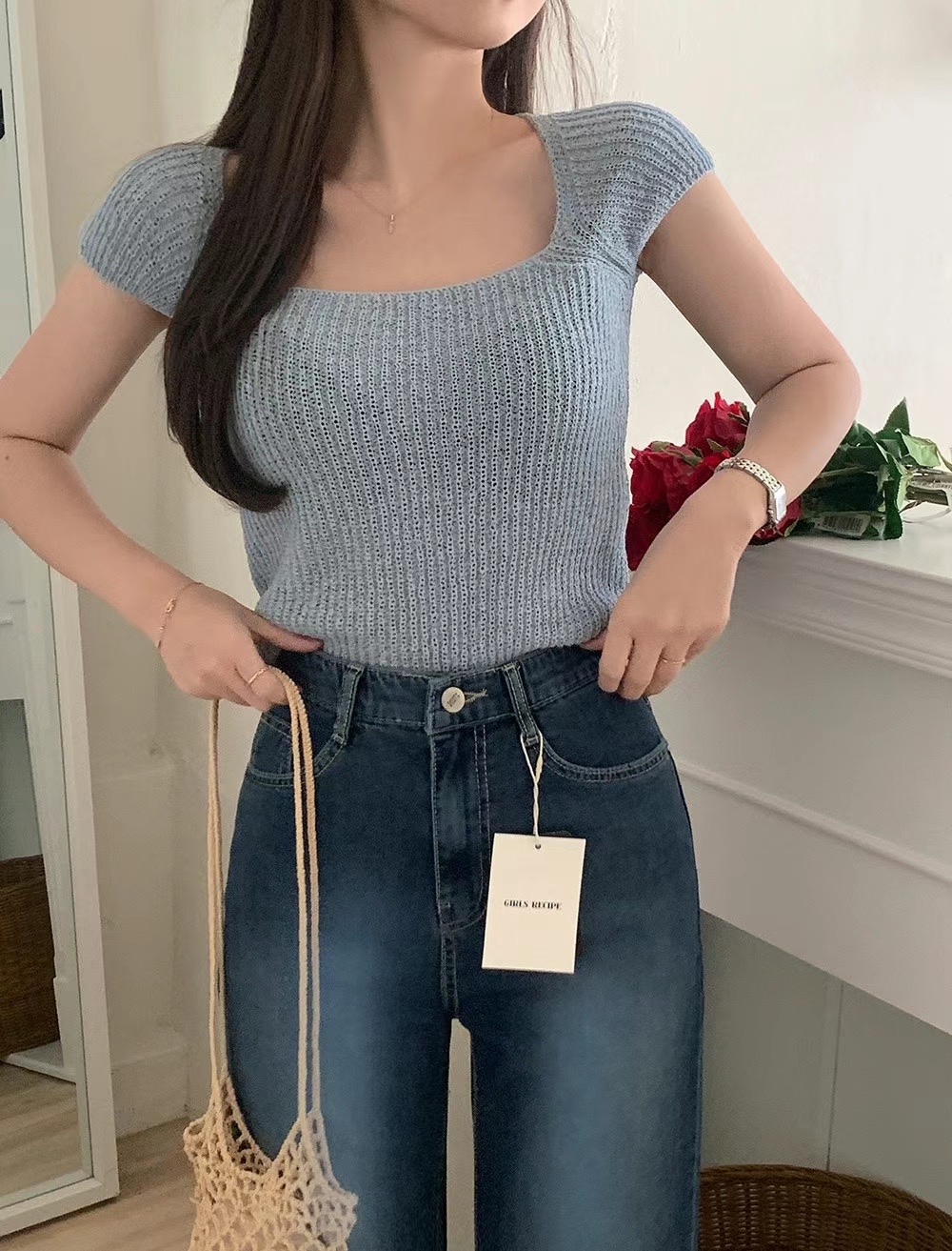 JEIIN直郵韓國代購女裝新款熱賣時尚職業真品推薦休閑針織衫JEIIN針織衫