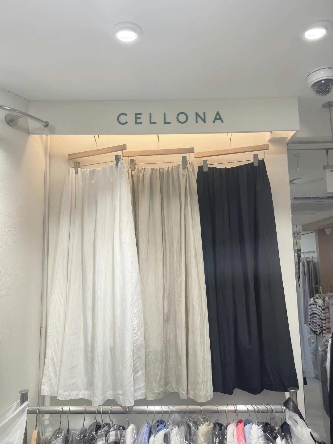 CELLONA韓國直郵東大門代購女裝新品休閑職業24春夏真品長裙CELLONA長裙
