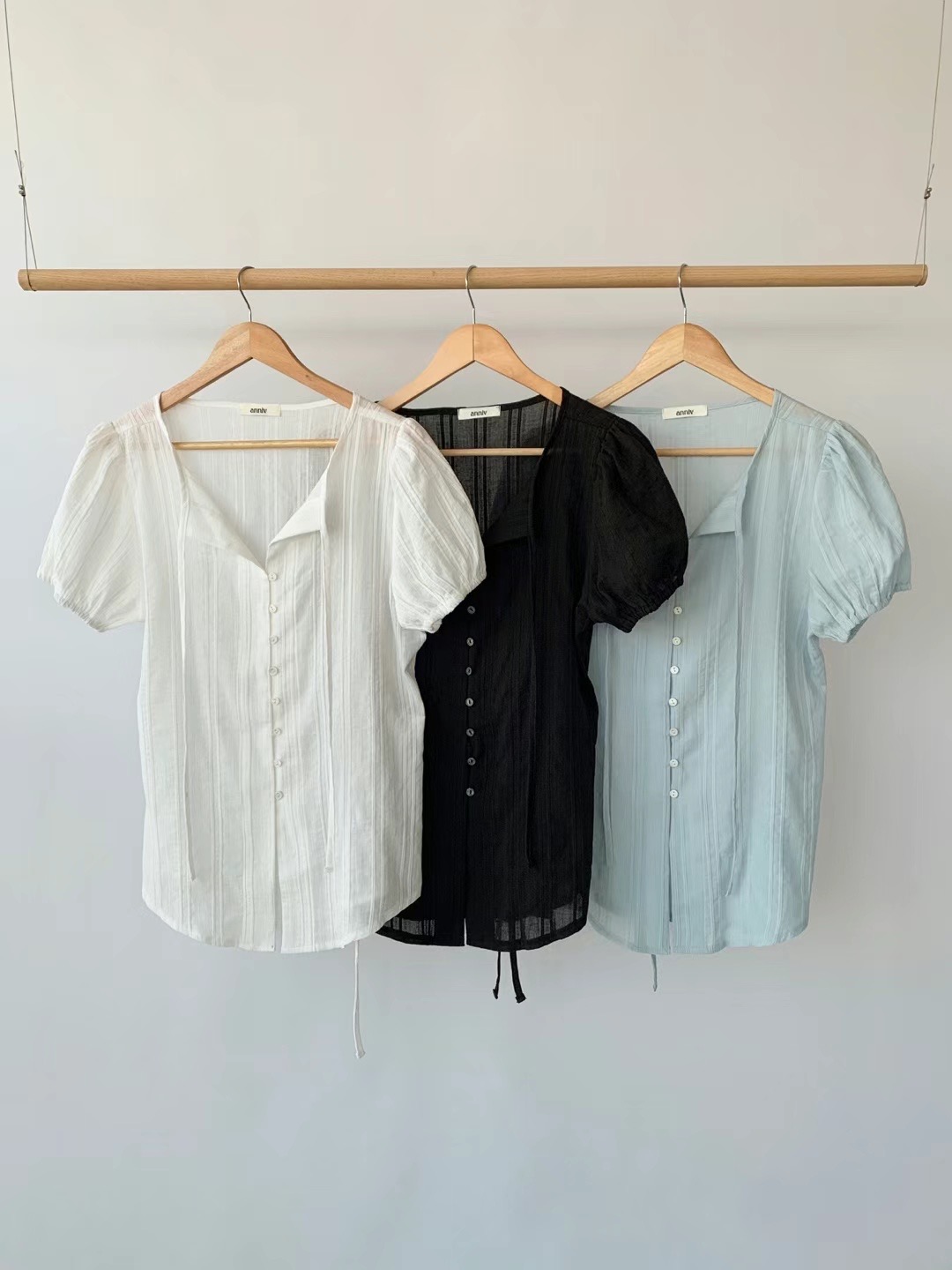 REFLEUR韓國直郵女裝新品職業推薦熱賣24春夏時尚襯衫蕾絲衫EVERY MOMENT襯衫/蕾絲衫圖色2左二色