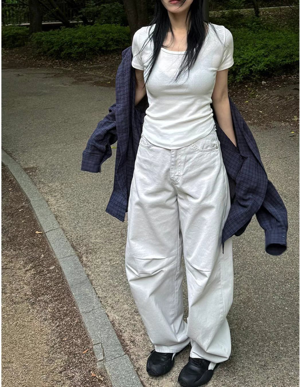 1OR2直郵韓國代購女裝新款休閑人氣推薦時尚真品24春夏牛仔褲OOTJ/1OR2牛仔褲