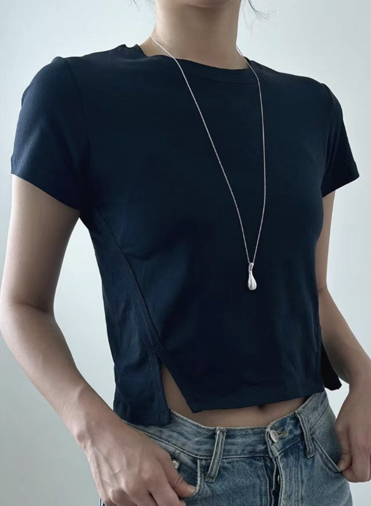 UNENE直郵韓國代購女士新款熱賣24秋夏職業休閑人氣推薦T恤UNENET恤圖色3