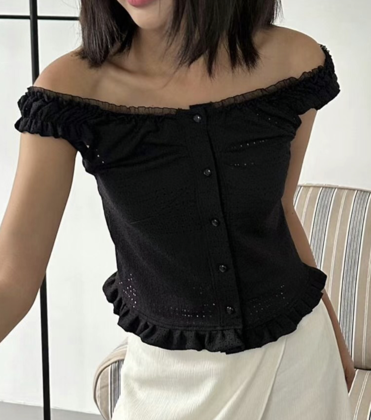 TON80直郵韓國代購女裝新款推薦真品職業人氣24秋夏襯衫蕾絲衫TON80襯衫/蕾絲衫圖色3