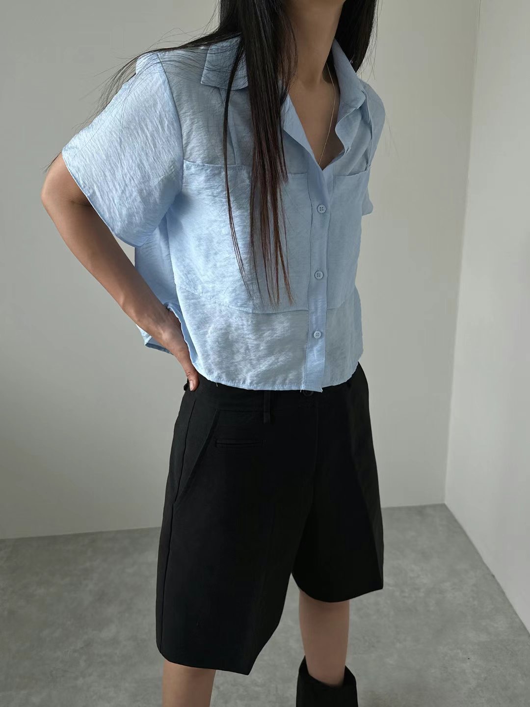 UNENE韓國直郵女裝新品真品人氣24秋夏熱賣時尚襯衫蕾絲衫UNENE襯衫/蕾絲衫