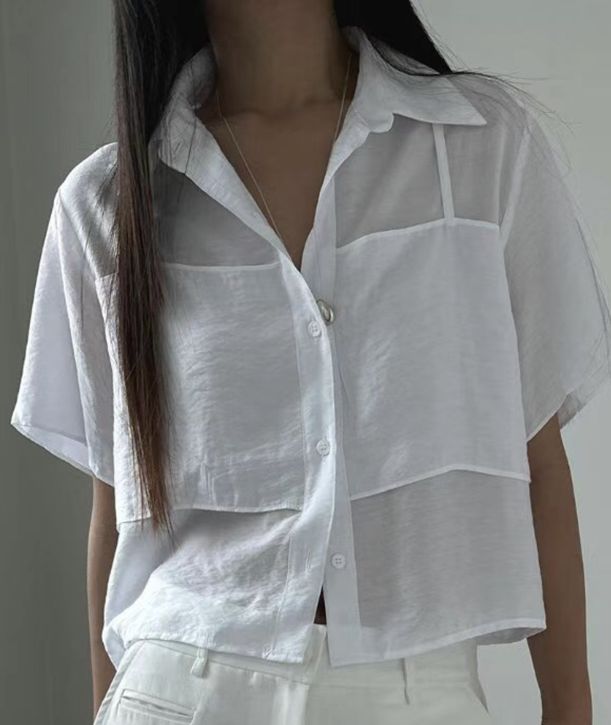 UNENE韓國直郵女裝新品真品人氣24秋夏熱賣時尚襯衫蕾絲衫UNENE襯衫/蕾絲衫