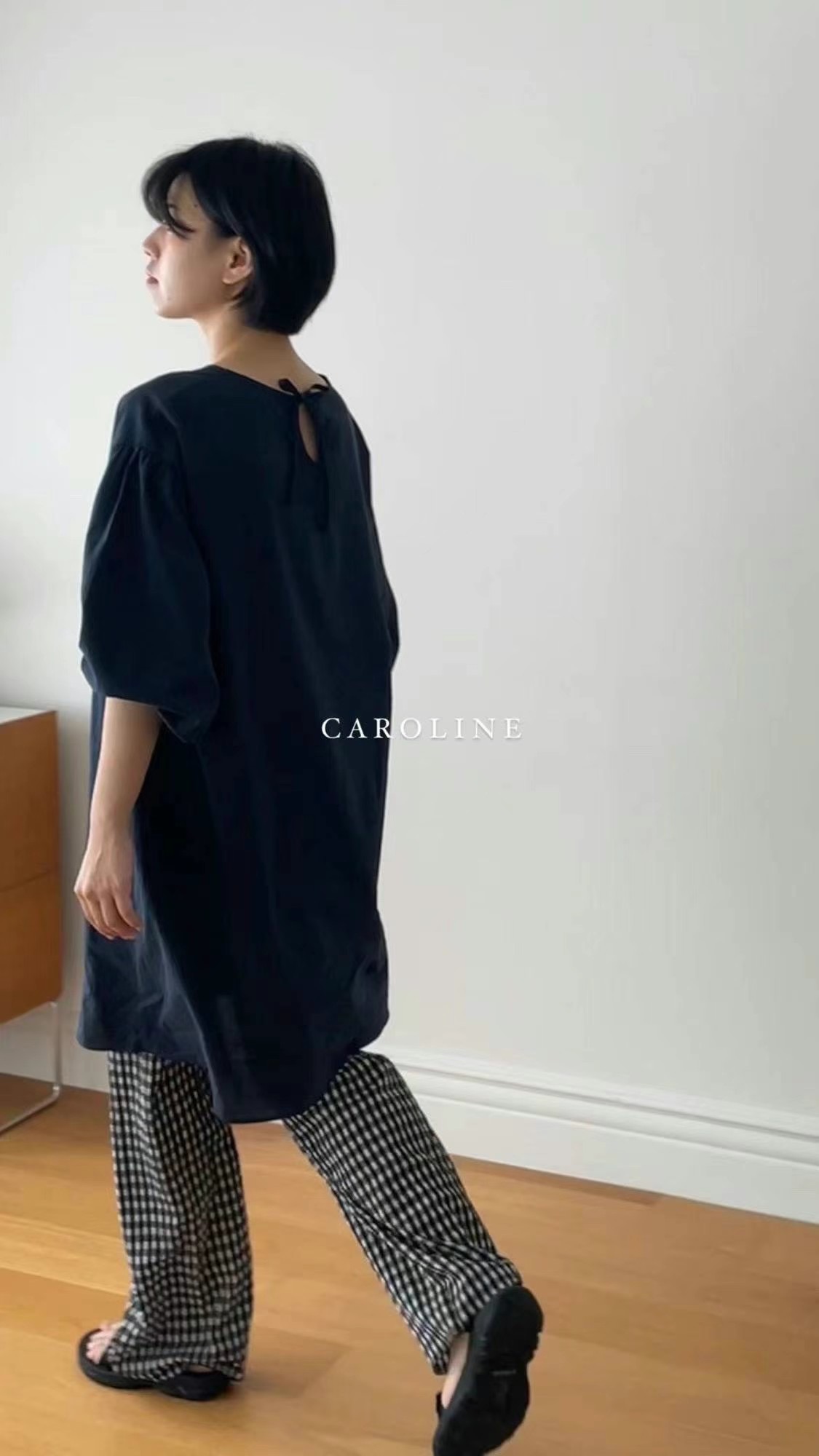 CAROLINE韓國直郵東大門代購女士新品人氣24秋夏真品連衣裙CARO_LINE連衣裙