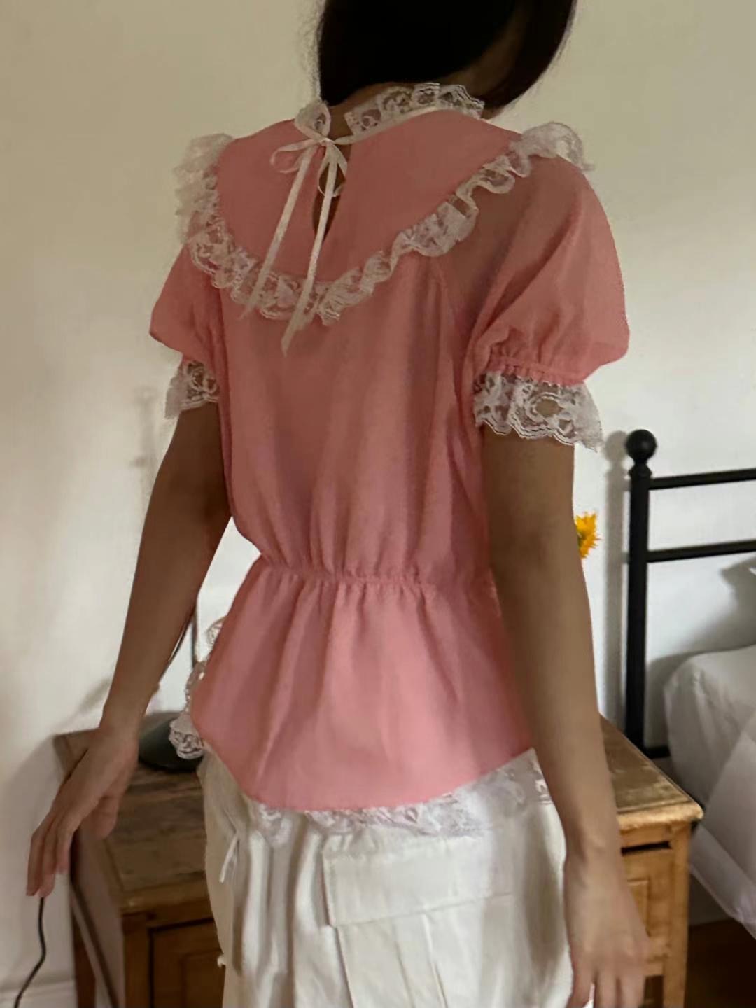 BILLIONS韓國直郵女裝新品職業推薦時尚休閑熱賣襯衫蕾絲衫EXCUSE襯衫/蕾絲衫