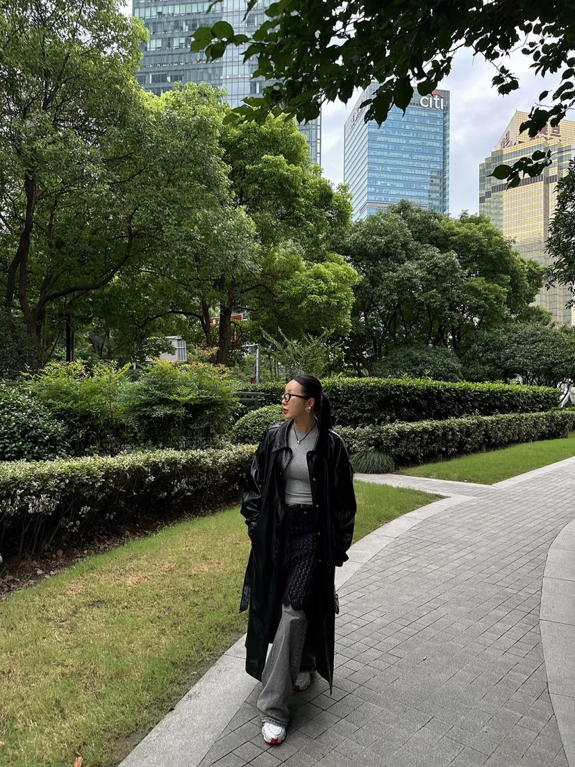 MADE-P韓國直郵女裝新款推薦人氣休閑熱賣長款風衣含腰帶皮革MADE-P長款風衣