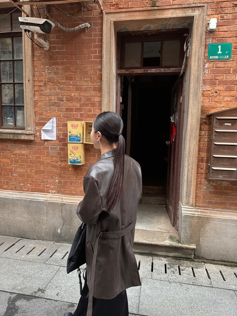 MADE-P直郵韓國代購女士新款職業24秋夏人氣真品皮衣皮革MADE-P皮衣