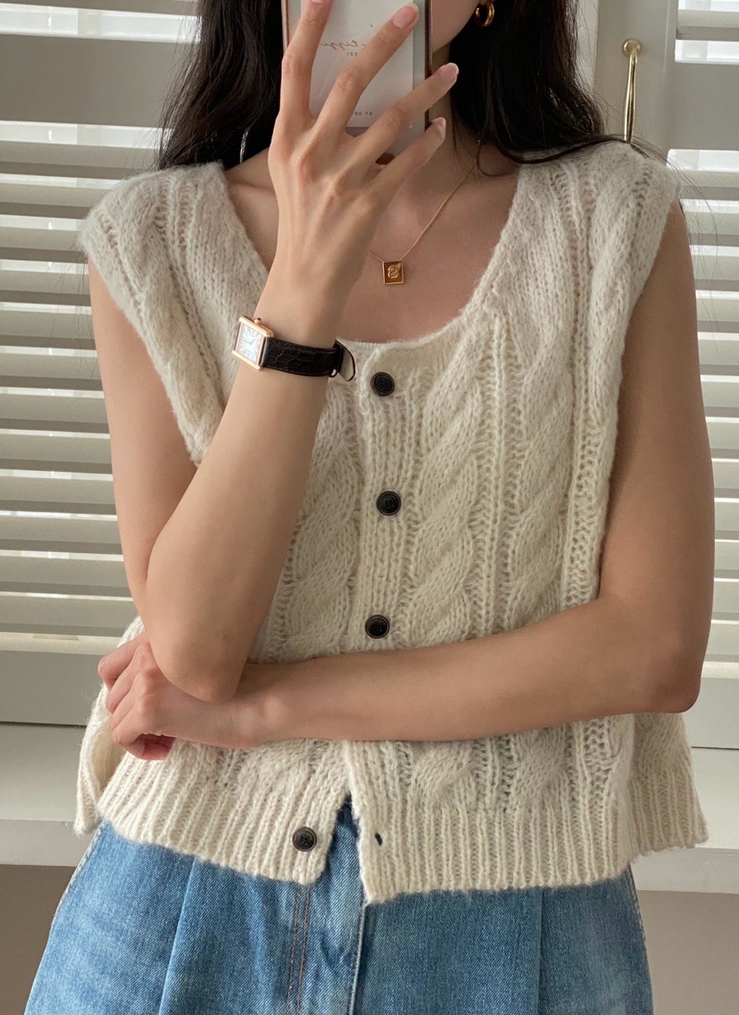 TIZZI直郵韓國代購女裝新品職業24秋夏時尚人氣真品推薦馬甲TIZZI馬甲