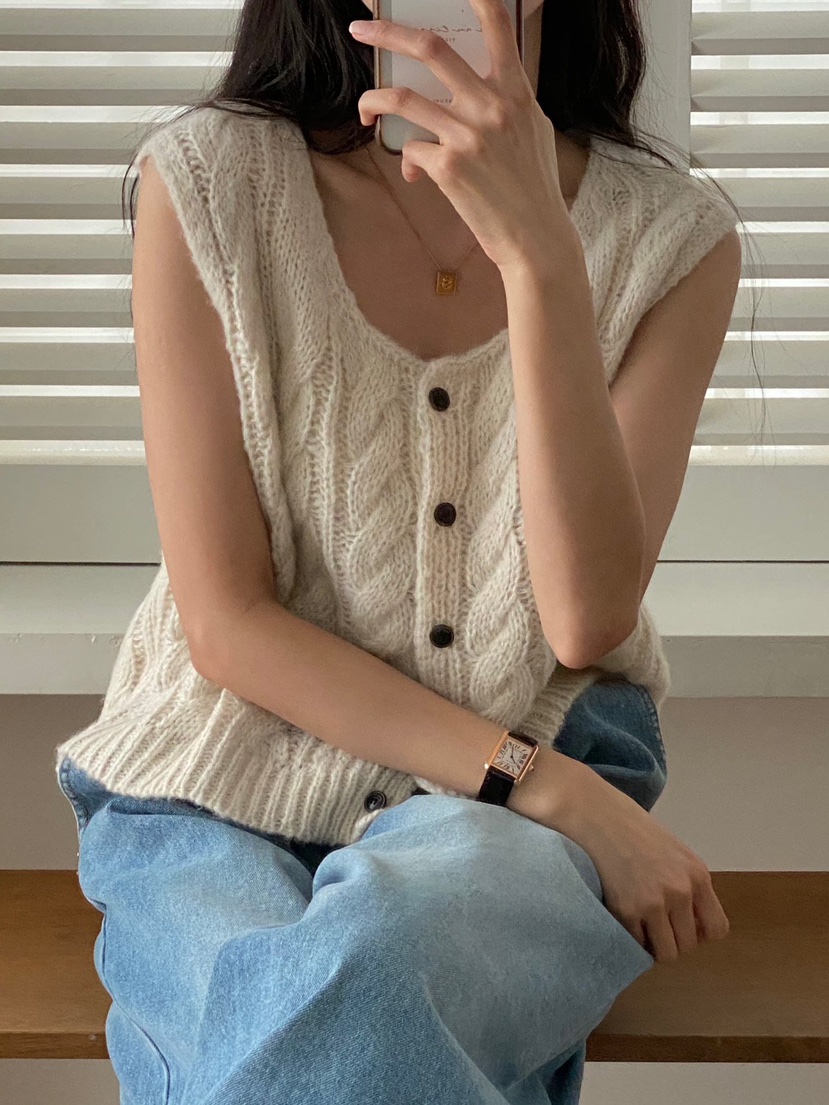 TIZZI直郵韓國代購女裝新品職業24秋夏時尚人氣真品推薦馬甲TIZZI馬甲