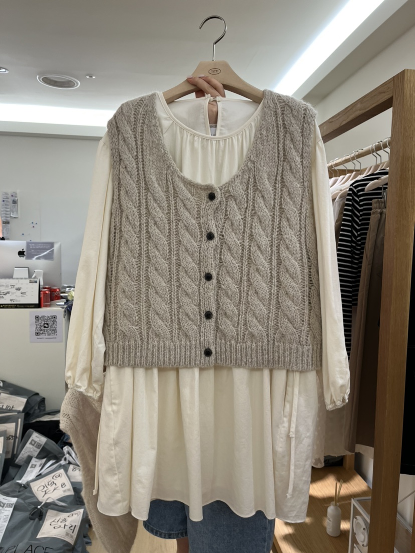 TIZZI直郵韓國代購女裝新品職業24秋夏時尚人氣真品推薦馬甲TIZZI馬甲圖色2
