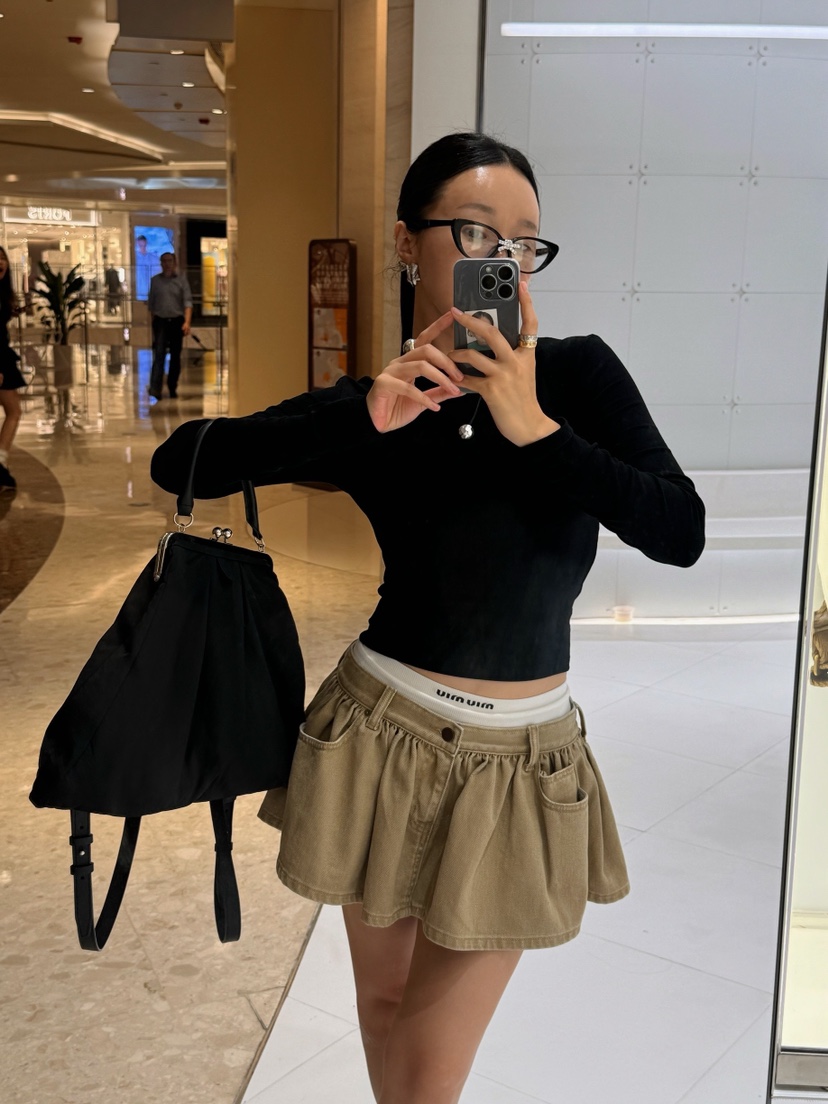MADE-P韓國直郵東大門實拍女士新款時尚人氣休閑短裙牛仔布MADE-P短裙