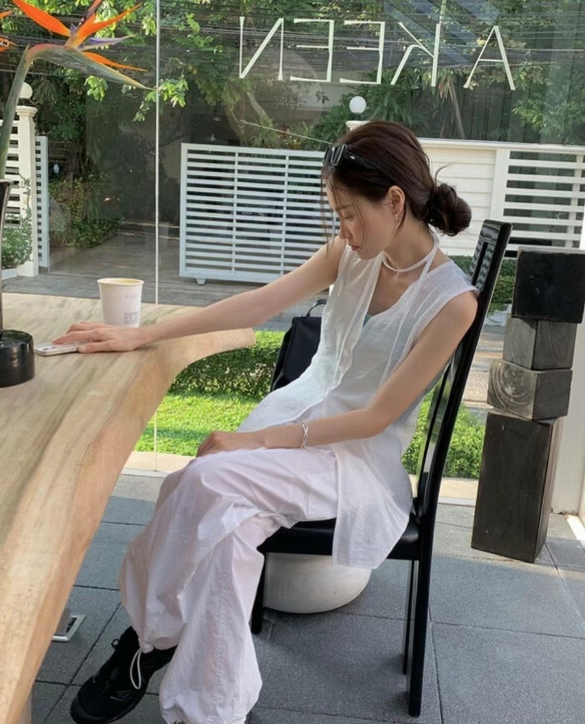 X韓國直郵女裝新款熱賣休閑職業時尚人氣推薦真品襯衫蕾絲衫TRIMMING襯衫/蕾絲衫