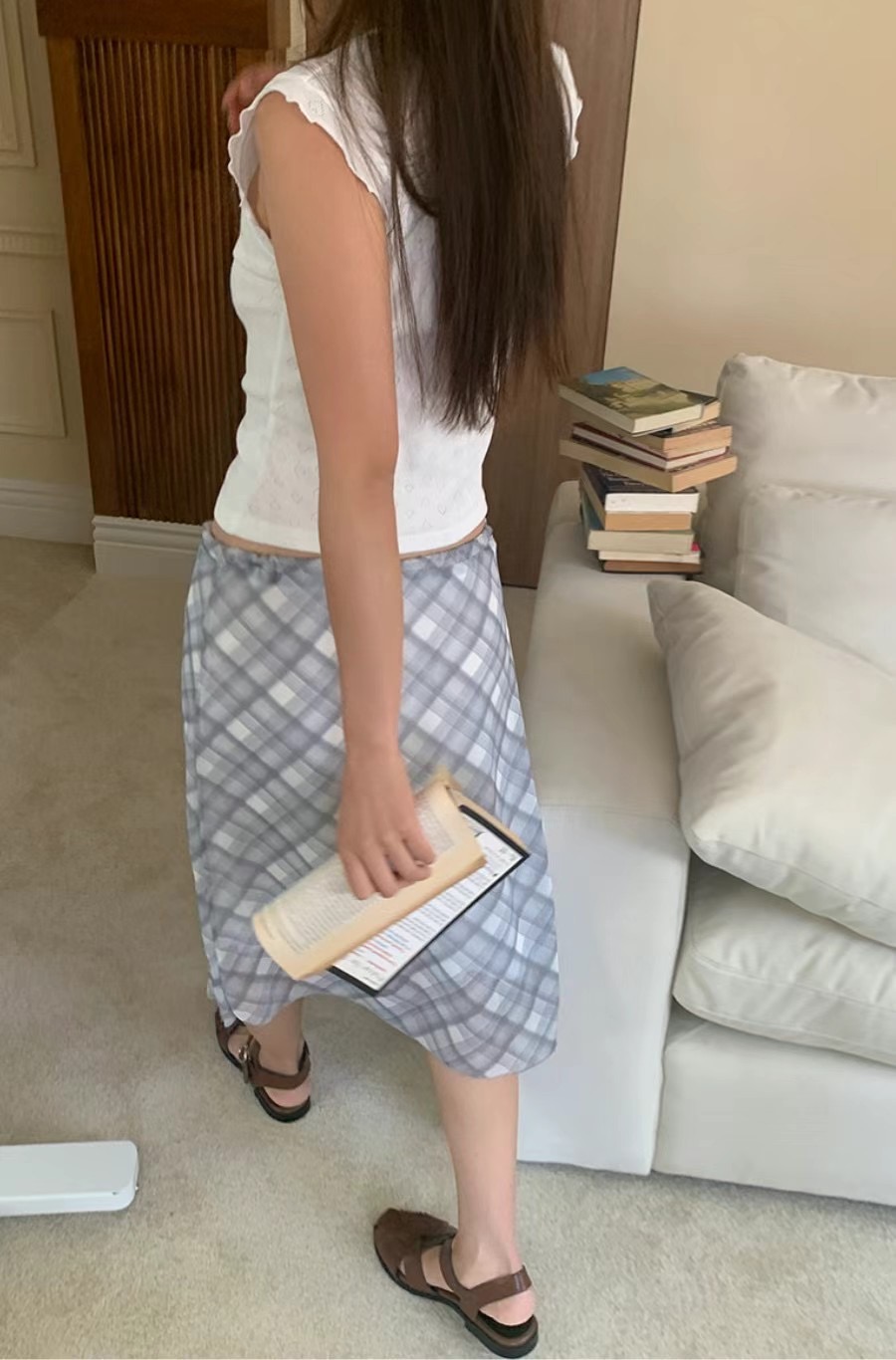 DOUBLEIN韓國直郵東大門代購女裝新款職業時尚半身裙中短裙LOVINE半身裙/中短裙