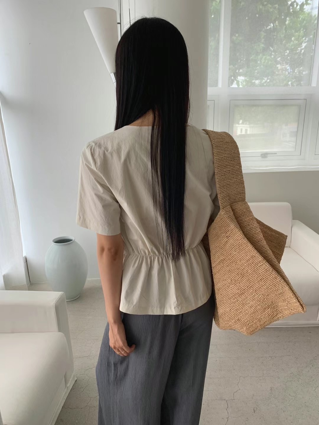 OWL韓國直郵女裝新款休閑人氣職業推薦熱賣真品時尚襯衫蕾絲衫OWL襯衫/蕾絲衫