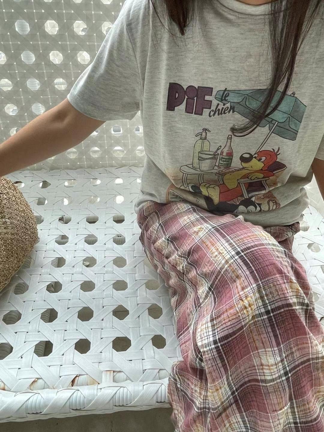 4PI直郵韓國代購女裝新品休閑真品24秋夏時尚人氣休閑褲4PI休閑褲