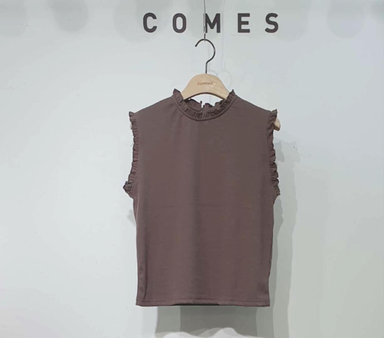 COMES-컴즈-OT直郵韓國代購女士新款真品休閑職業24秋夏T恤COMES-otT恤圖色2