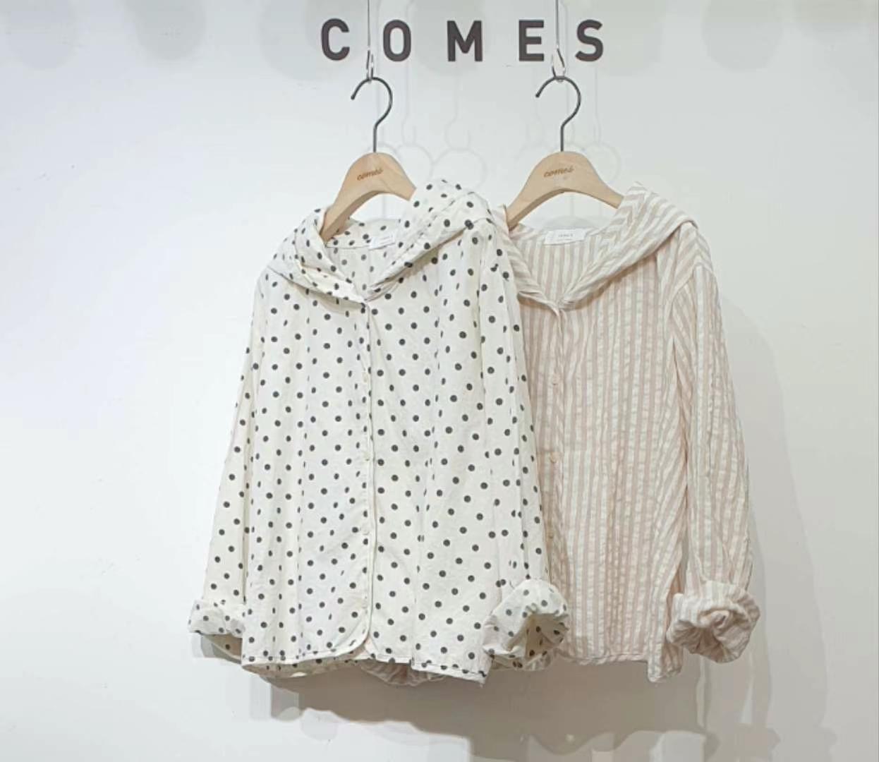 COMES-컴즈-OT直郵韓國代購女裝新款真品熱賣推薦襯衫蕾絲衫COMES-ot襯衫/蕾絲衫