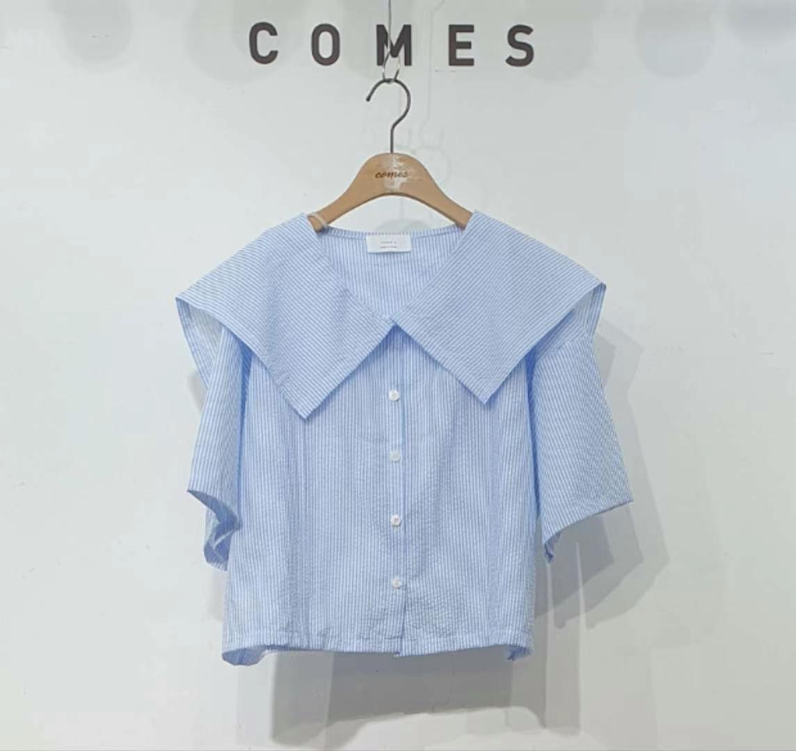 COMES-컴즈-OT韓國直郵女士新品熱賣真品時尚人氣襯衫蕾絲衫COMES-컴즈-OT襯衫/蕾絲衫圖色1