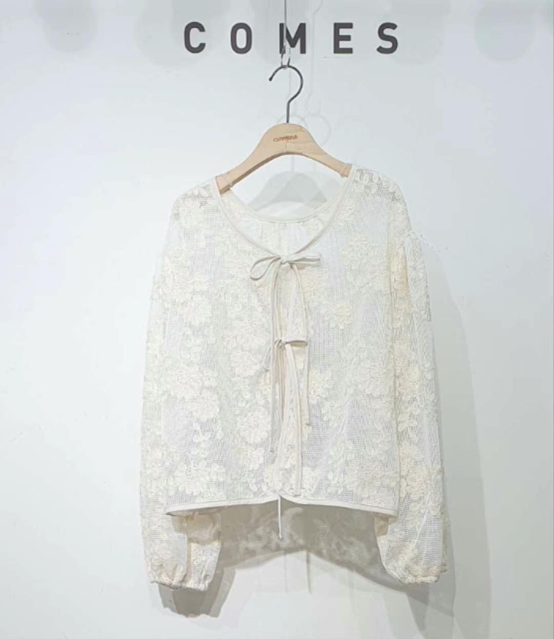 COMES-컴즈-OT韓國直郵女裝新品時尚職業真品人氣襯衫蕾絲衫COMES-ot襯衫/蕾絲衫