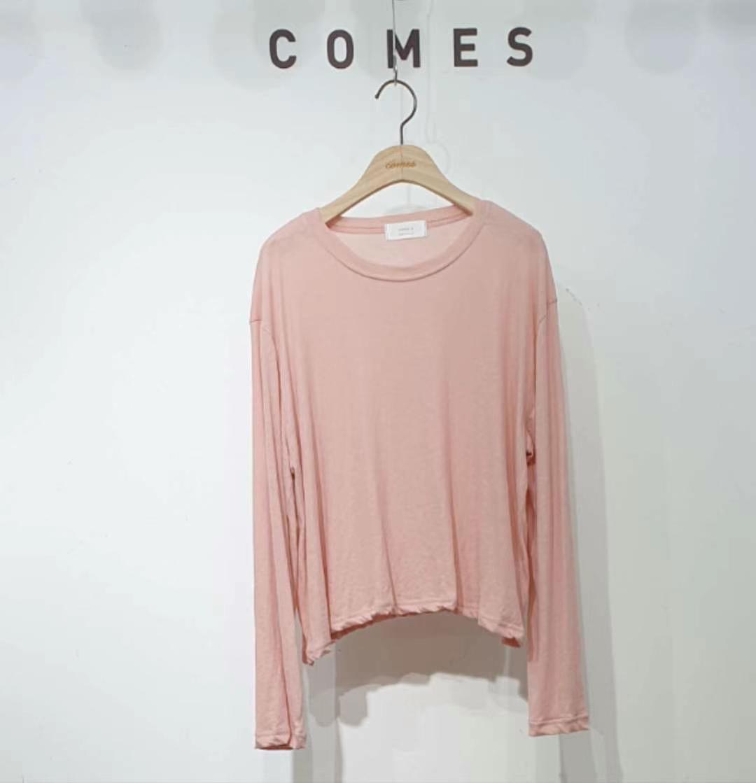 COMES-컴즈-OT直郵韓國代購女裝新款時尚推薦職業長袖T恤COMES-ot長袖T恤圖色2