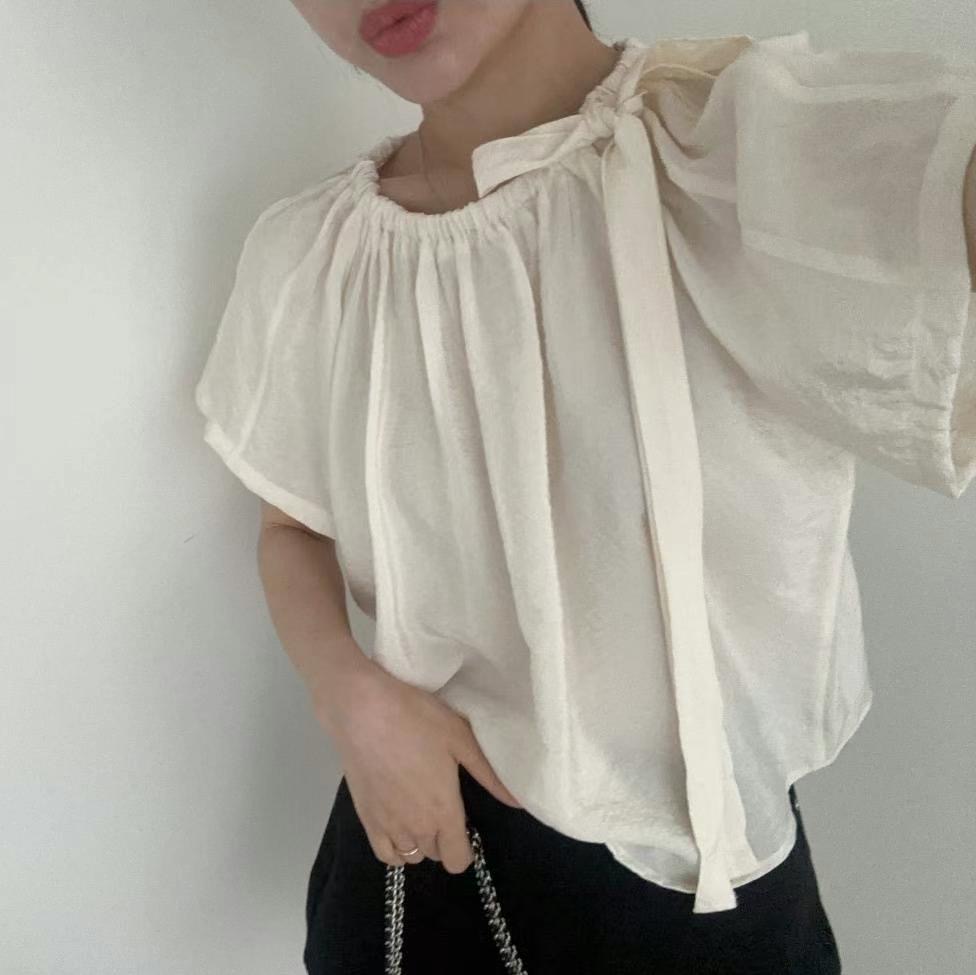 MERCY韓國直郵東大門代購女士新品24秋夏真品推薦襯衫蕾絲衫MERCY襯衫/蕾絲衫