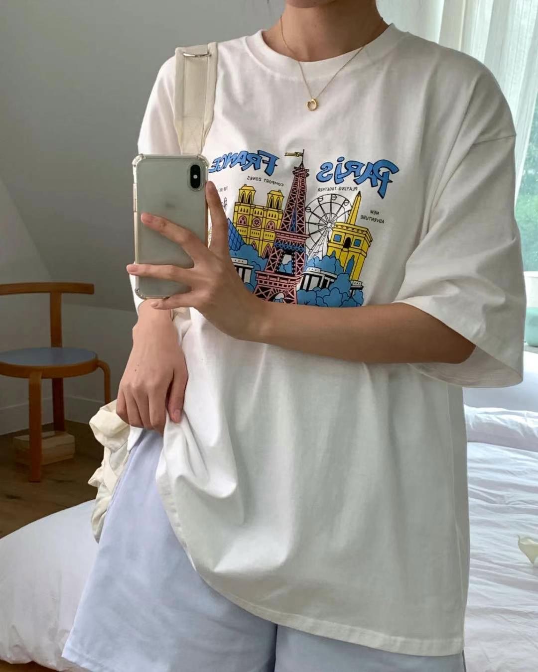MERCY韓國直郵東大門代購女裝新款推薦休閑人氣熱賣24秋夏T恤MERCYT恤