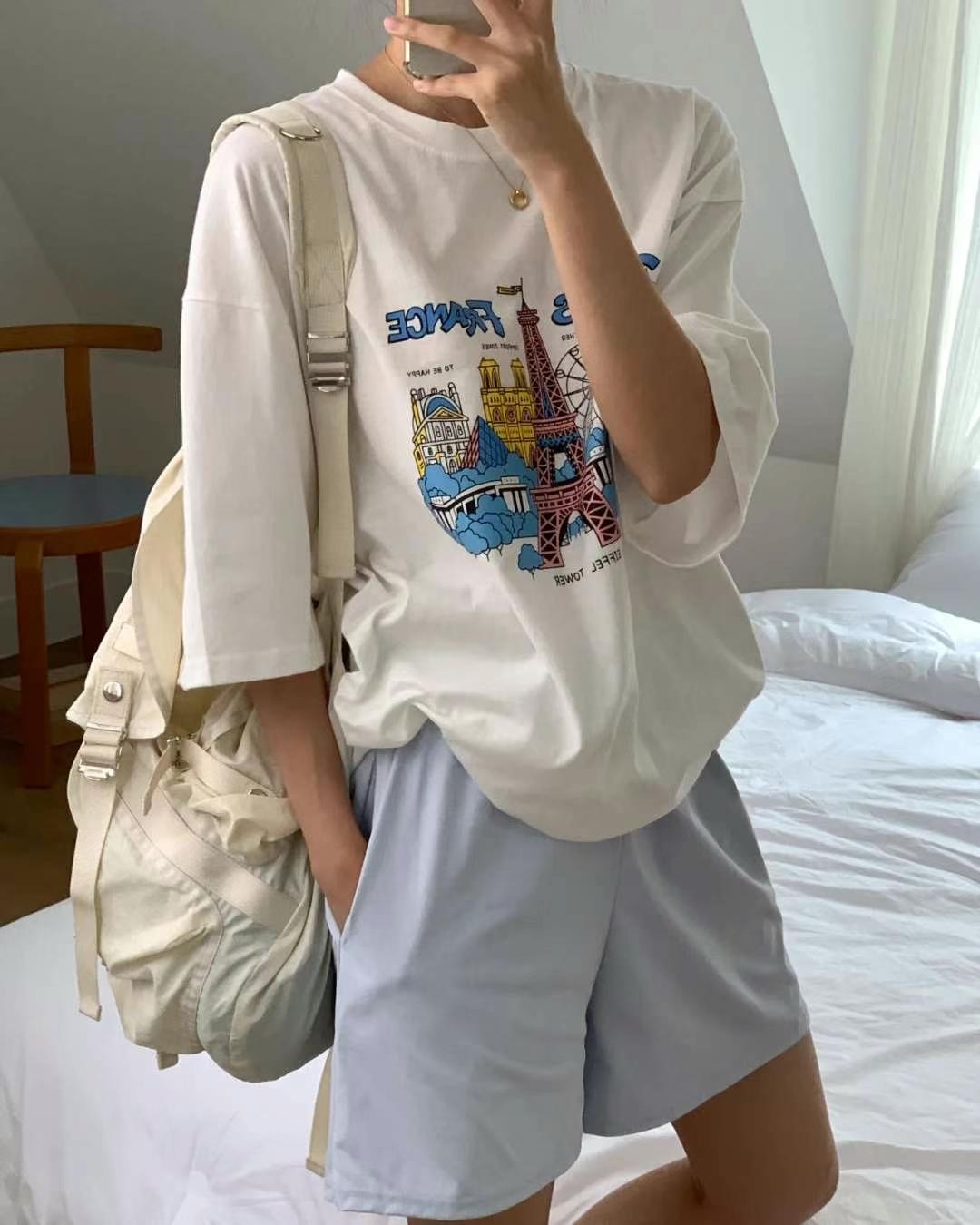 MERCY韓國直郵東大門代購女裝新款推薦休閑人氣熱賣24秋夏T恤MERCYT恤