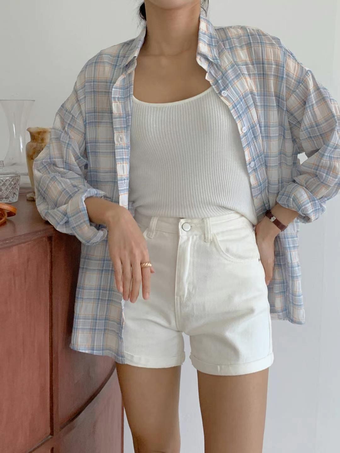 J B韓國直郵東大門實拍女士新品熱賣人氣真品時尚襯衫蕾絲衫J B襯衫/蕾絲衫