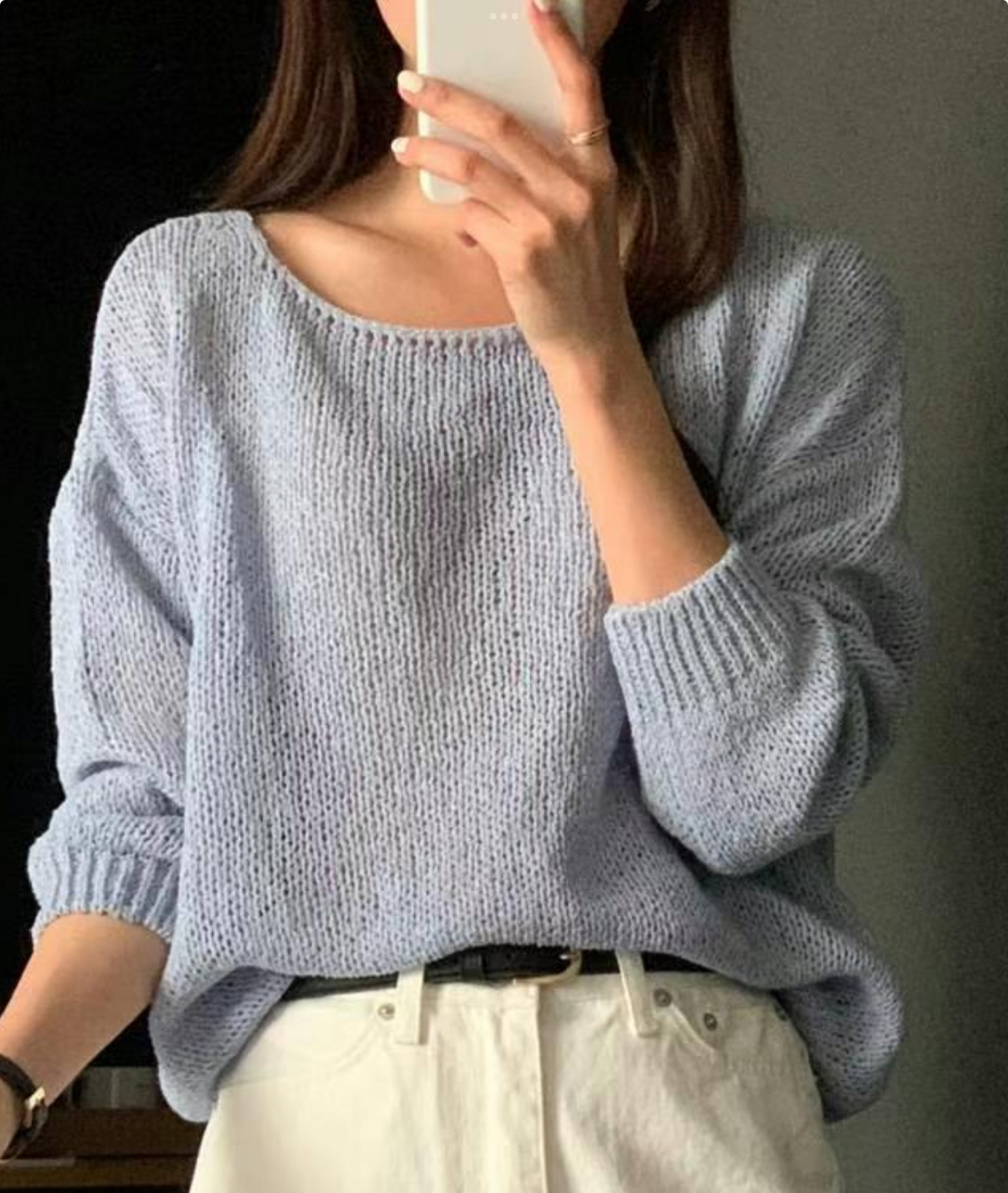 DE FOND韓國直郵東大門代購女裝新品時尚推薦針織衫亞麻寬松DE FOND針織衫圖色2