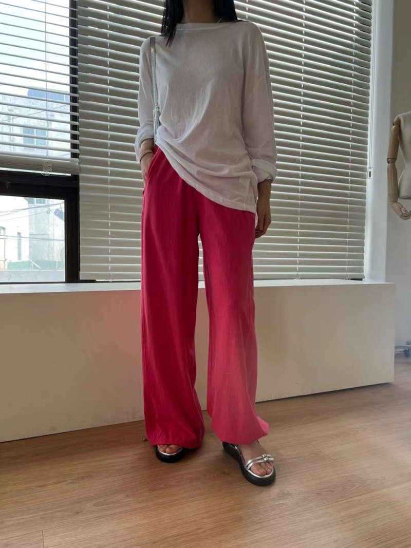 UNPLAN韓國直郵東大門代購女裝新品推薦24春夏時尚休閑褲UNPLAN休閑褲