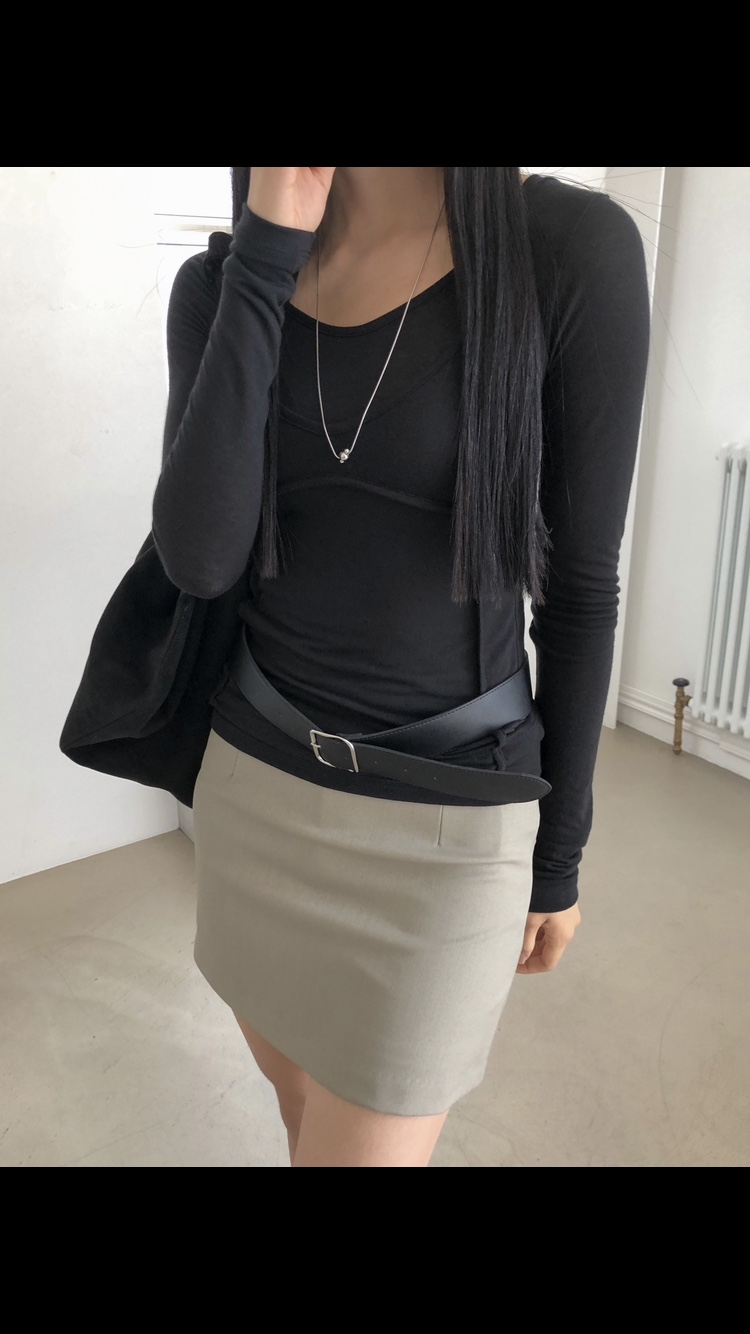 ROUGH韓國直郵東大門代購女裝新款時尚24春夏腰帶皮革腰帶ROUGH腰帶