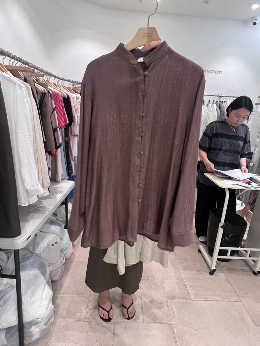 ANOTHER VICTORY韓國直郵女裝新品24春夏休閑襯衫蕾絲衫PRIVIE襯衫/蕾絲衫圖色3