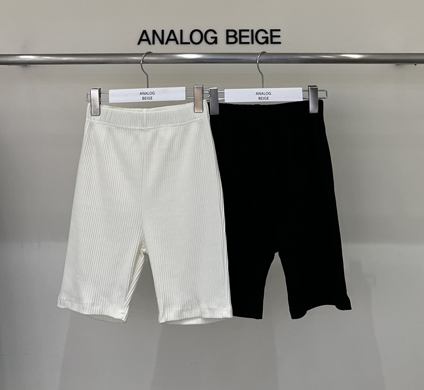 ANGLOG BEIGE韓國直郵東大門實拍女裝新款24春夏打底褲鯊魚褲羅紋ANGLOG BEIGE打底褲/鯊魚褲