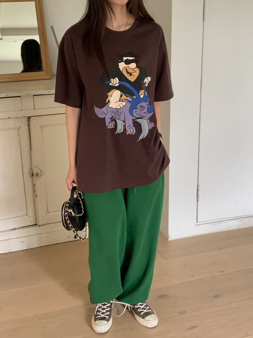 Came-l 家直郵韓國代購女裝新品24春夏熱賣真品休閑T恤Came_l 家T恤