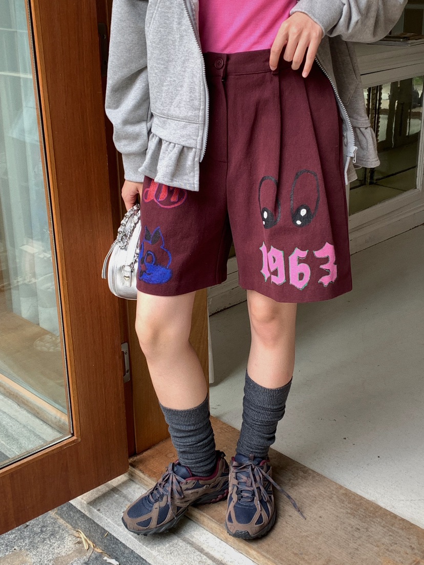 Came-l 家直郵韓國代購女裝新款人氣推薦24春夏真品短褲Came_l 家短褲