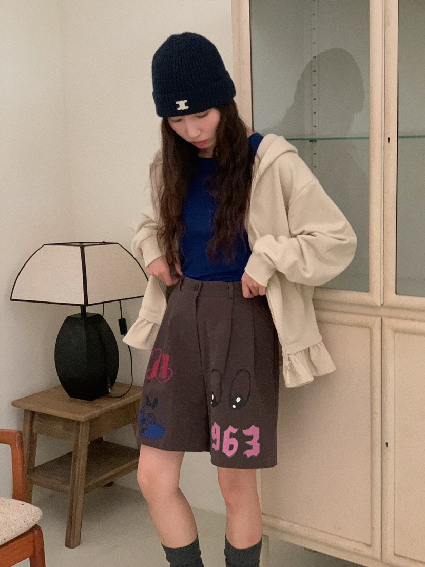 Came-l 家直郵韓國代購女裝新款人氣推薦24春夏真品短褲Came_l 家短褲