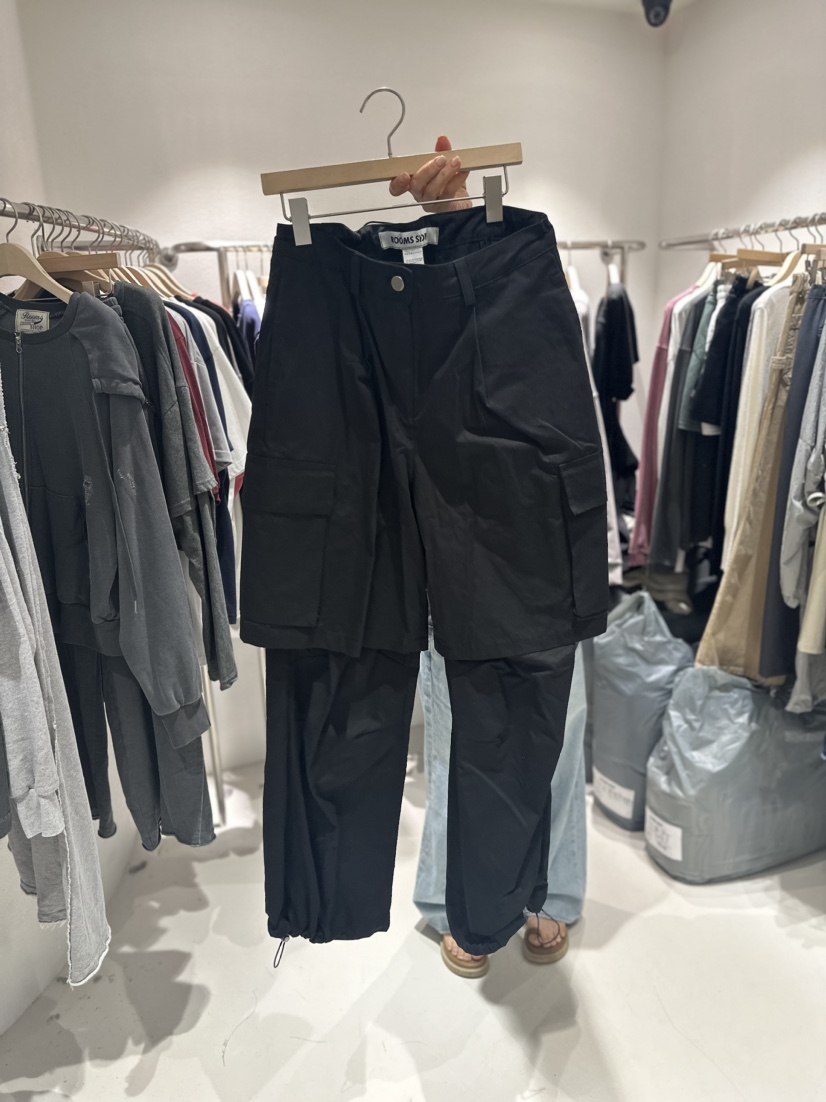 ROOMS SHOP韓國直郵女裝新品熱賣真品24春夏人氣時尚休閑褲ROOMS_SHOP休閑褲圖色2