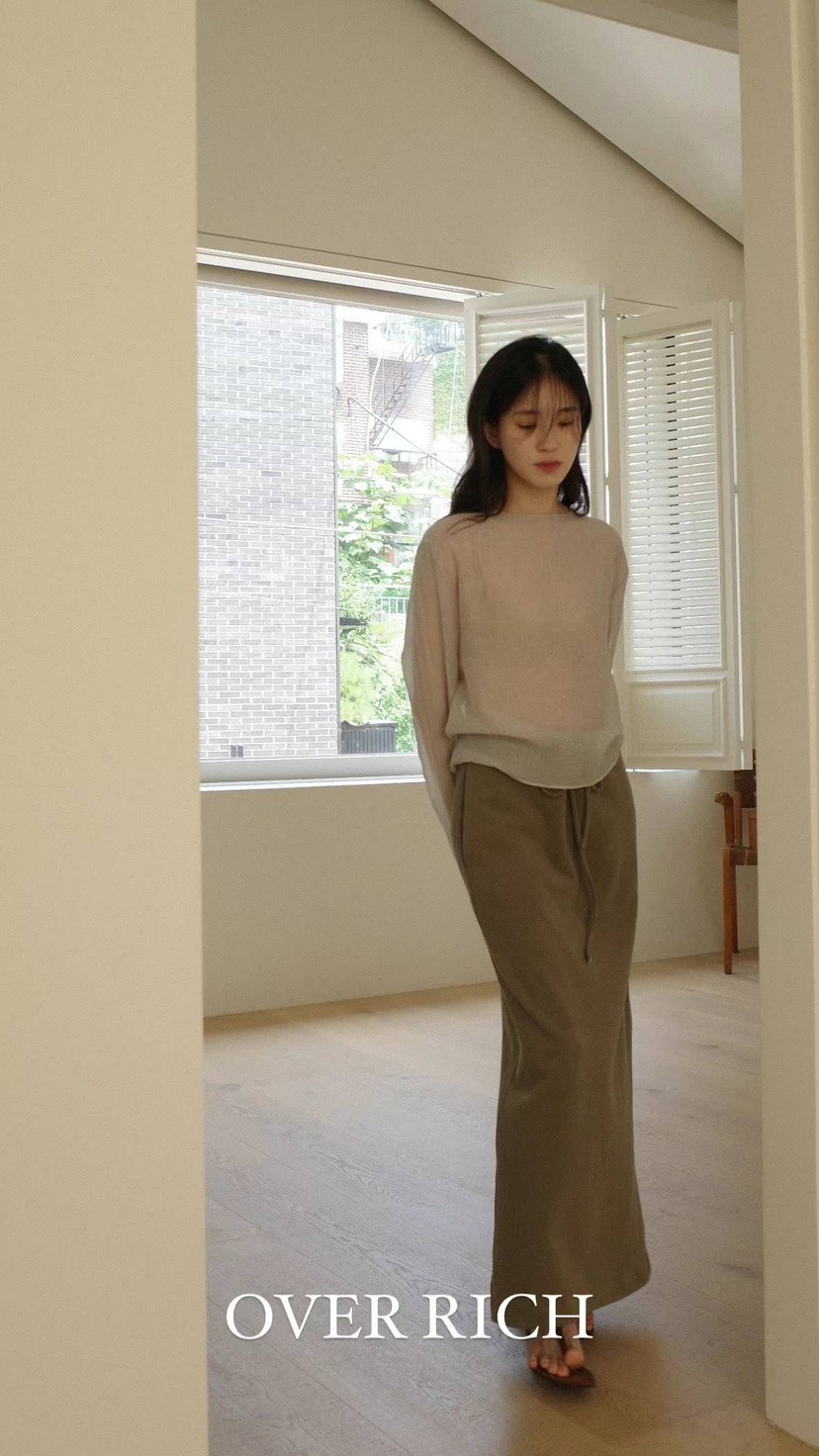 OVER RICH直郵韓國代購女裝新品推薦熱賣休閑人氣長裙兔子OVER RICH長裙