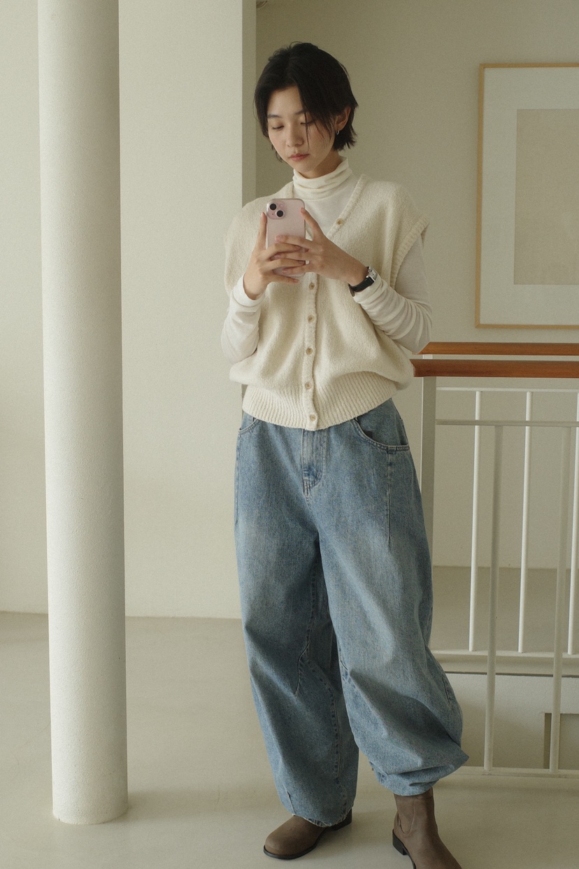 OVER RICH韓國直郵東大門代購女裝新品真品24春夏時尚馬甲OVER RICH馬甲