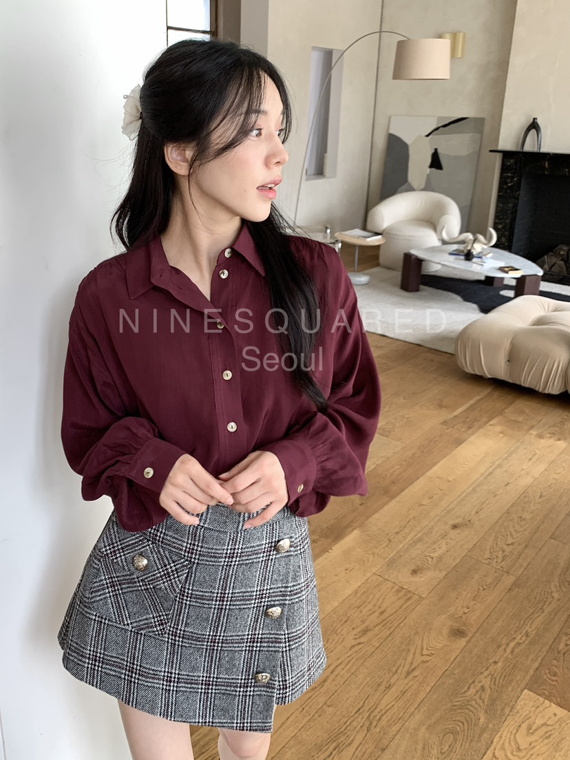 NINESQUARED韓國直郵東大門實拍女士新款職業時尚襯衫蕾絲衫NINESQUARED襯衫/蕾絲衫