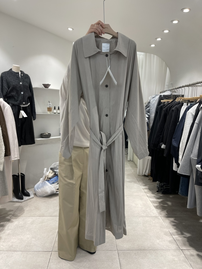 cornerbloom/3rooms韓國直郵女裝新款真品長款風衣含腰帶THE SUIT BAR長款風衣