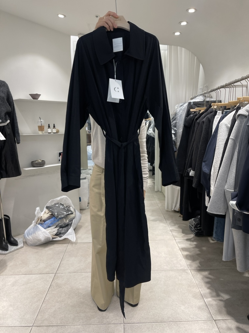 cornerbloom/3rooms韓國直郵女裝新款真品長款風衣含腰帶THE SUIT BAR長款風衣圖色2