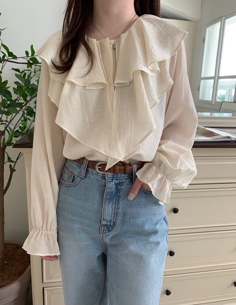 LAUNDRY韓國直郵東大門實拍女裝新品人氣時尚真品襯衫蕾絲衫LAUNDRY襯衫/蕾絲衫
